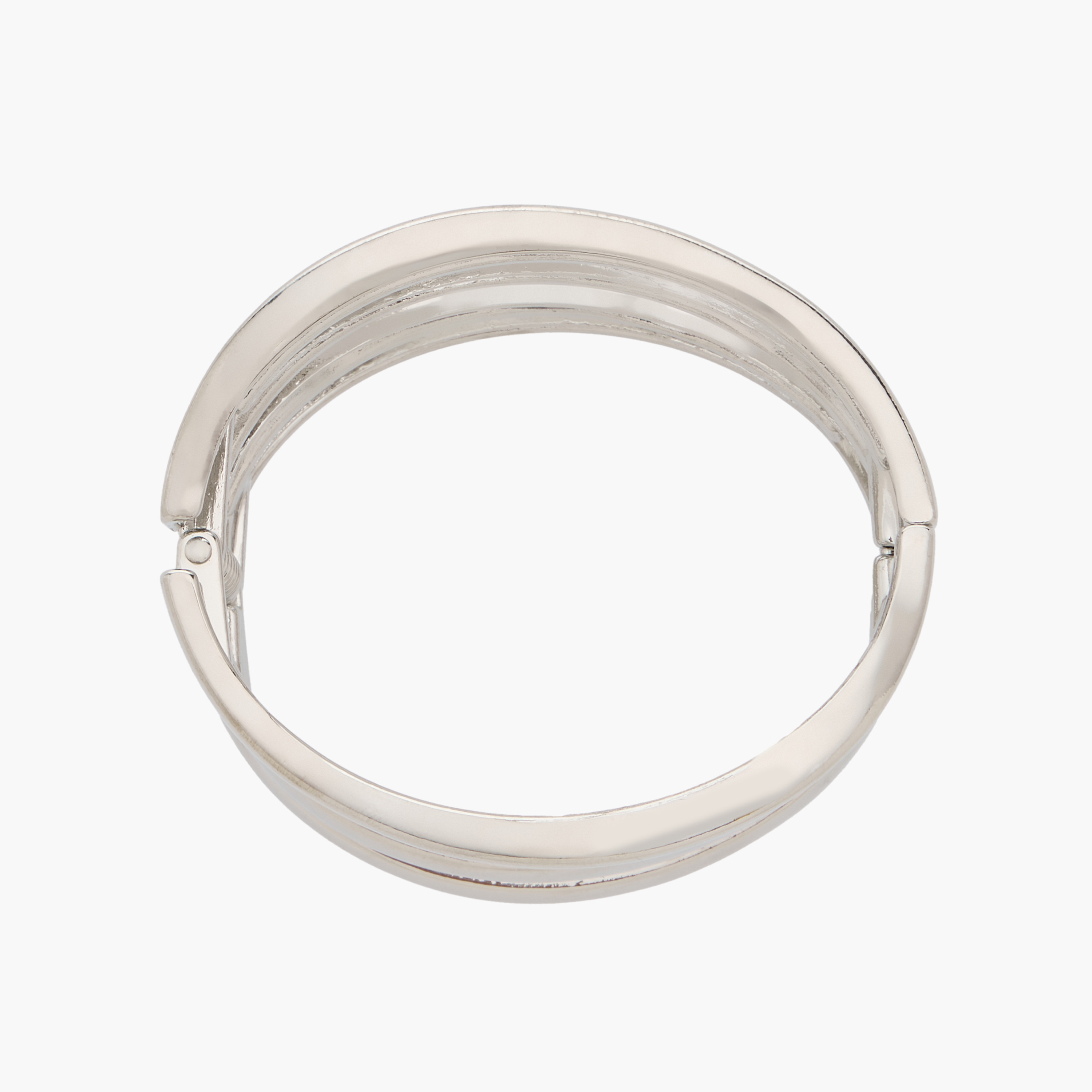 سوار كف فضي معدني ملتف-women-watchesandjewellery-jewellery-banglesandbracelets-image-3