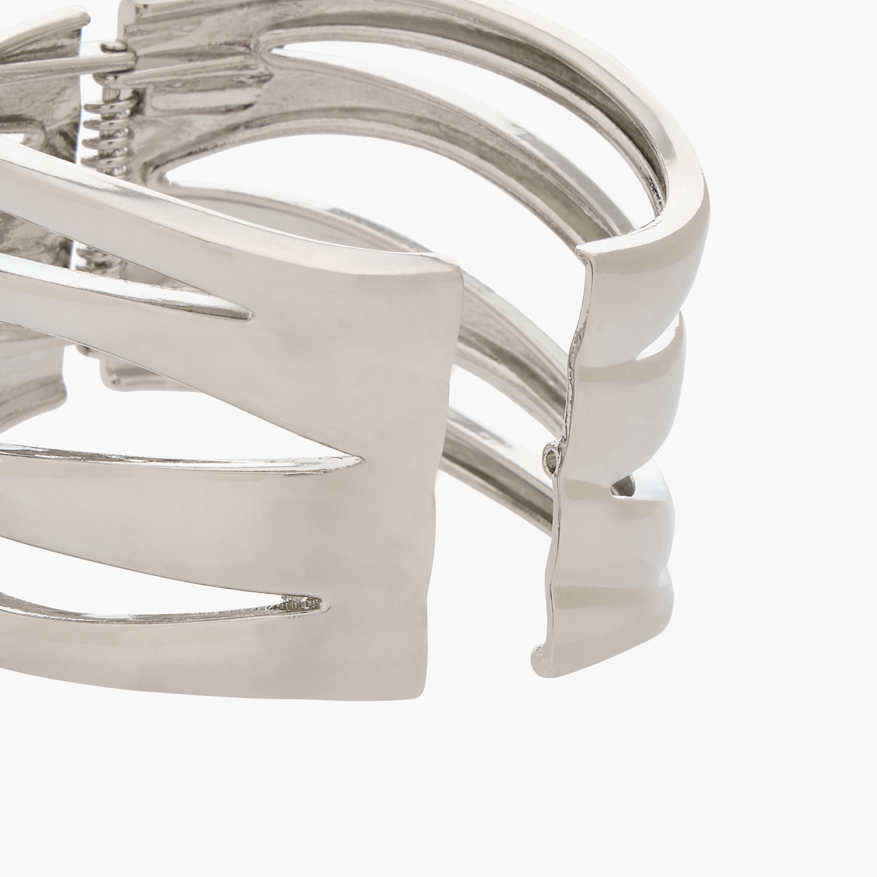 سوار كف فضي معدني ملتف-women-watchesandjewellery-jewellery-banglesandbracelets-image-4
