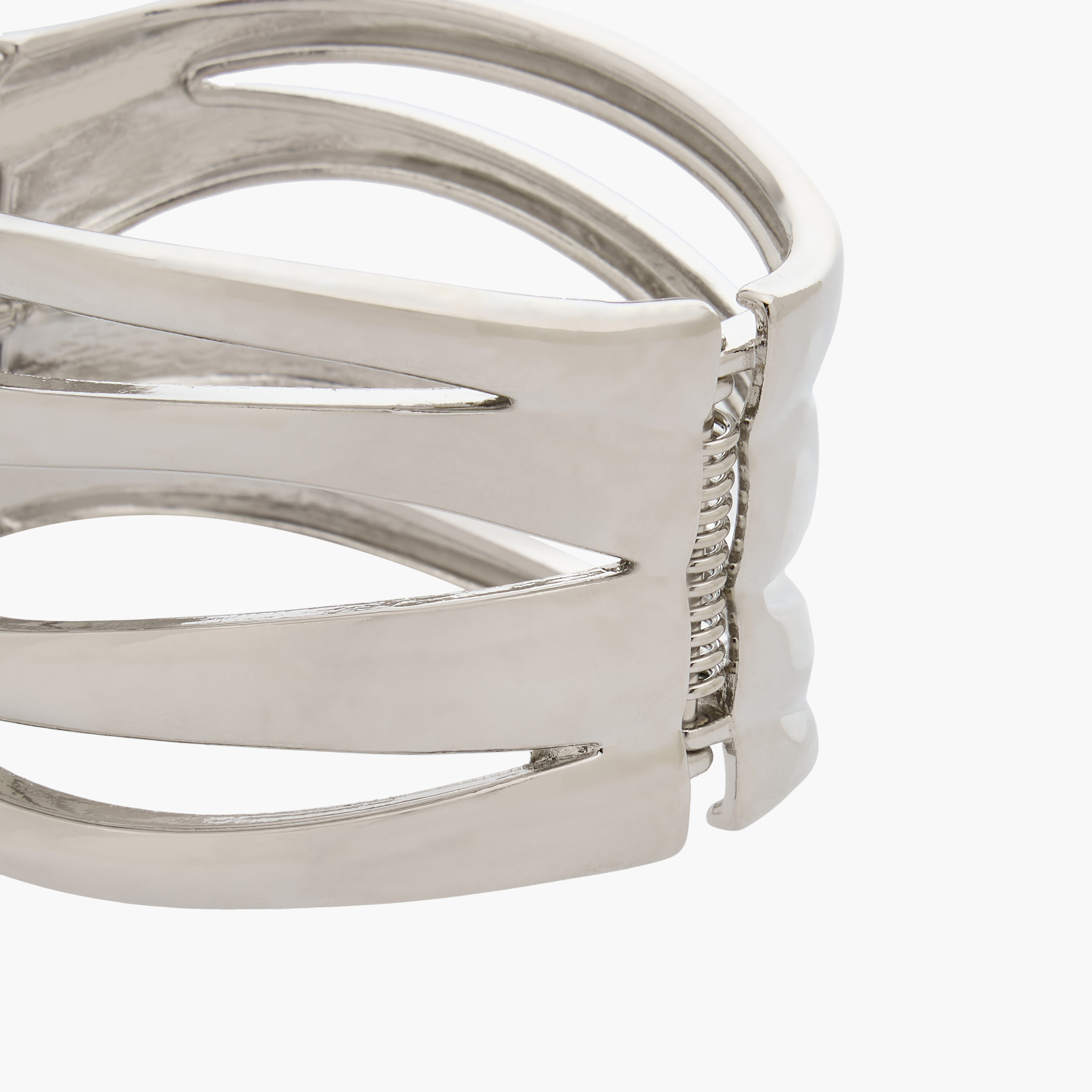 سوار كف فضي معدني ملتف-women-watchesandjewellery-jewellery-banglesandbracelets-image-5