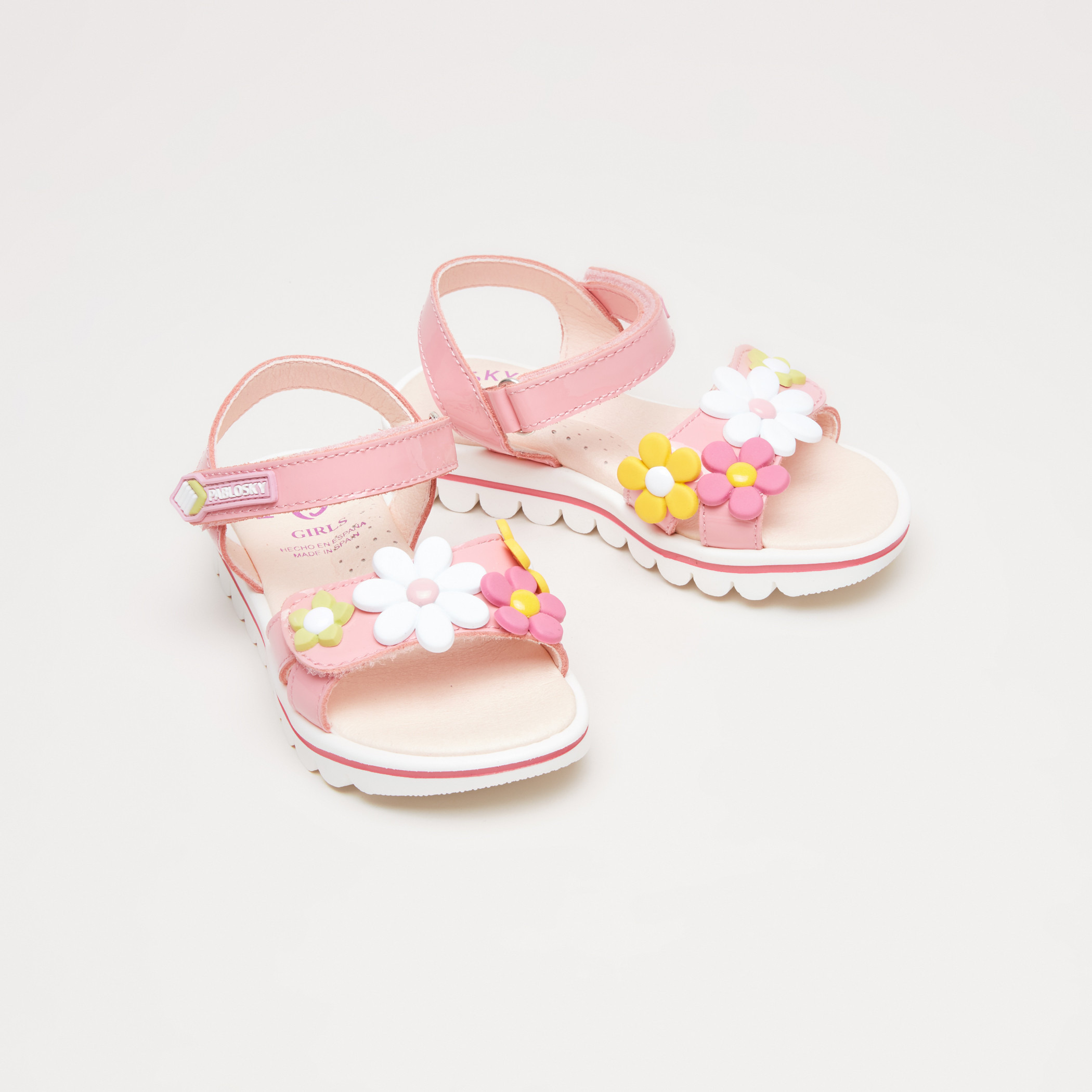 Pablosky Flower Applique Sandals-girls-shoes-sandals-image-3