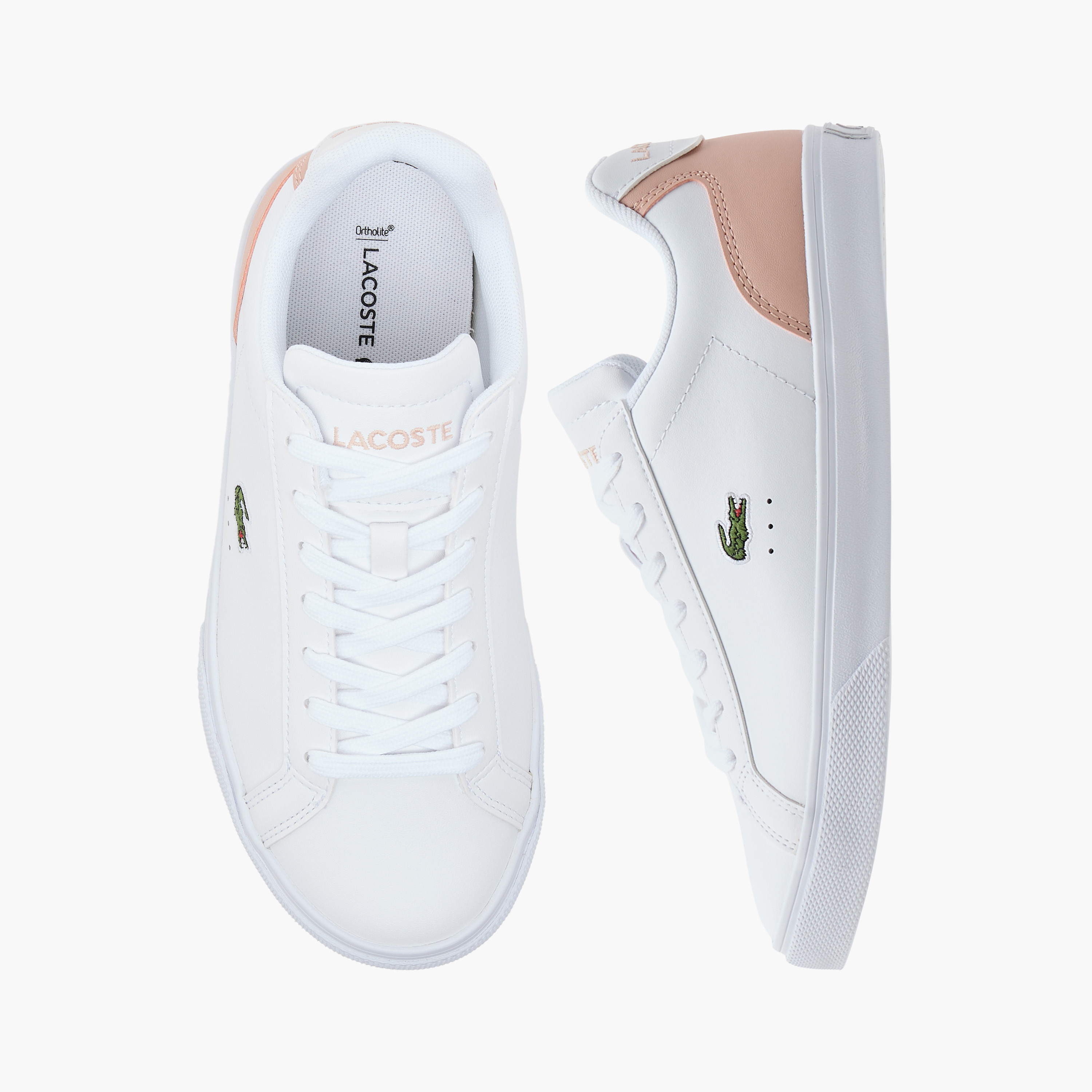 حذاء سنيكرز برباط إغلاق وتطريز شعار للنساء من لاكوست-women-shoes-sneakers-image-1