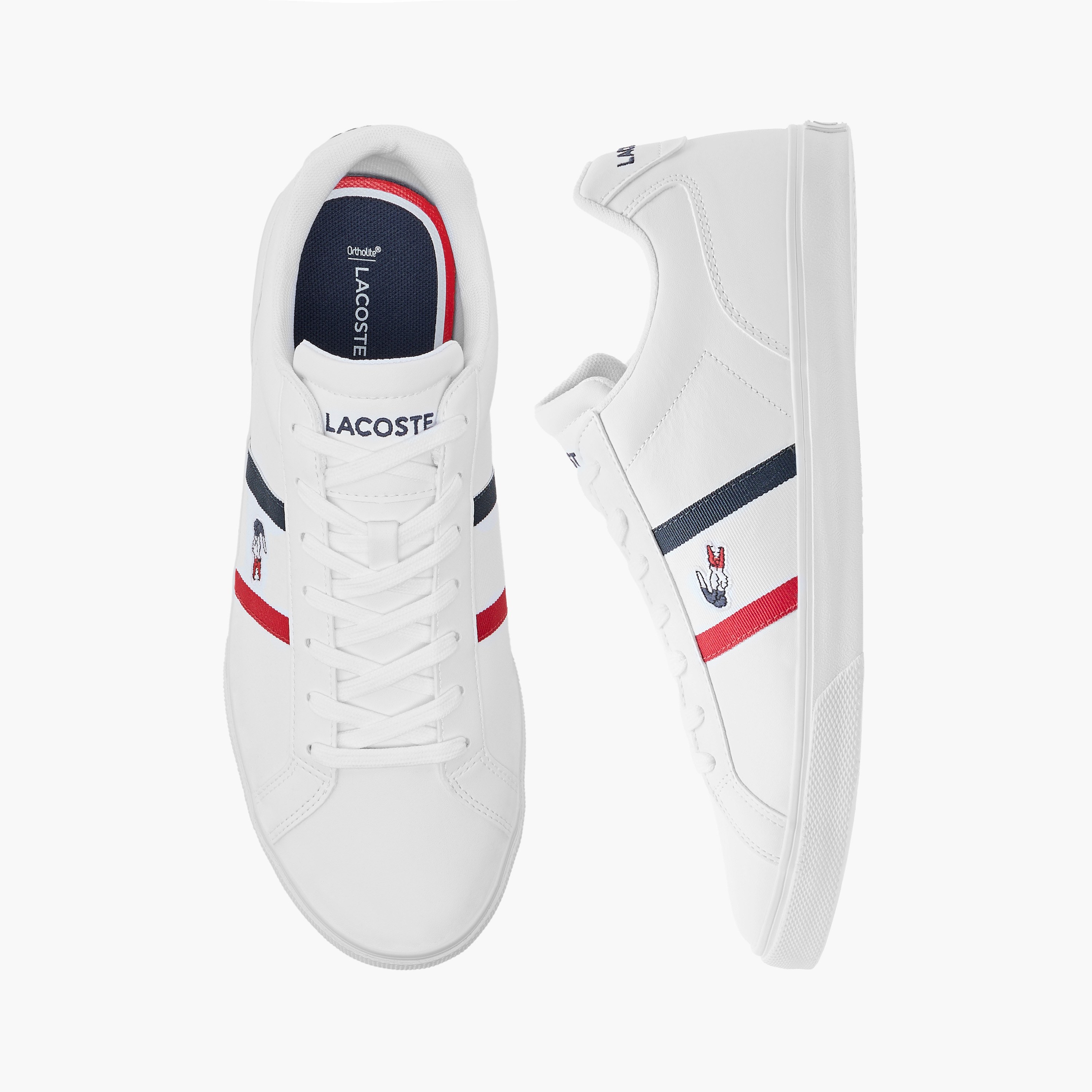 حذاء سنيكرز بألواح ورباط إغلاق للرجال من لاكوست-men-shoes-sneakers-image-1