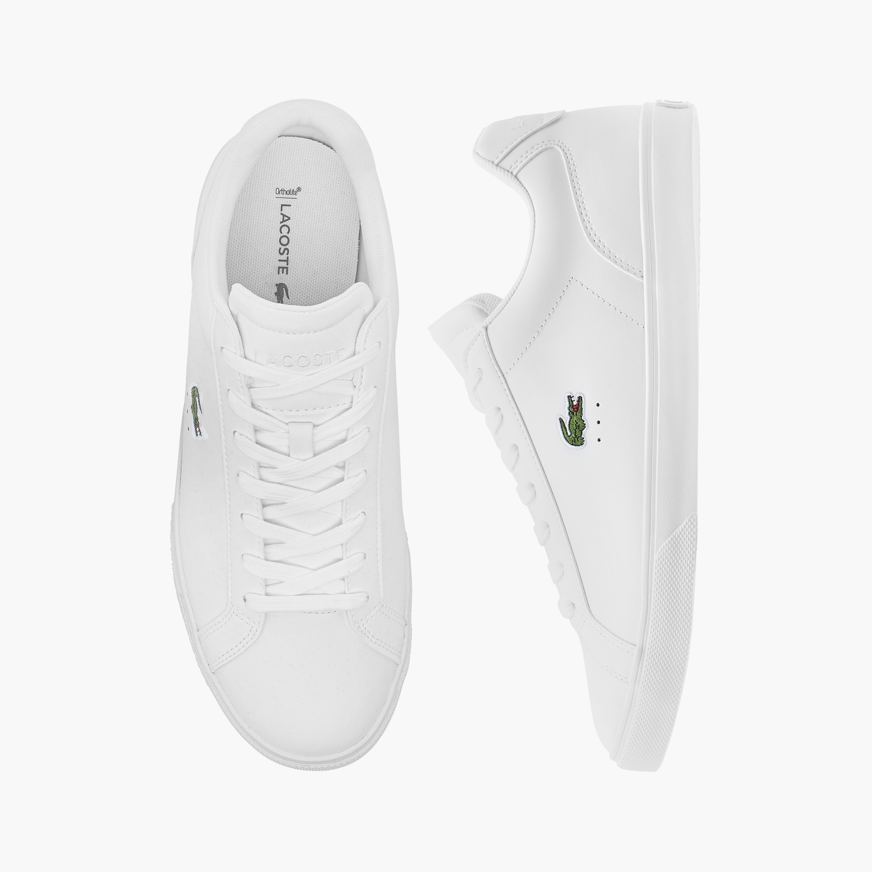 حذاء سنيكرز برباط وتطريز شعار للرجال من لاكوست-men-shoes-sneakers-image-1