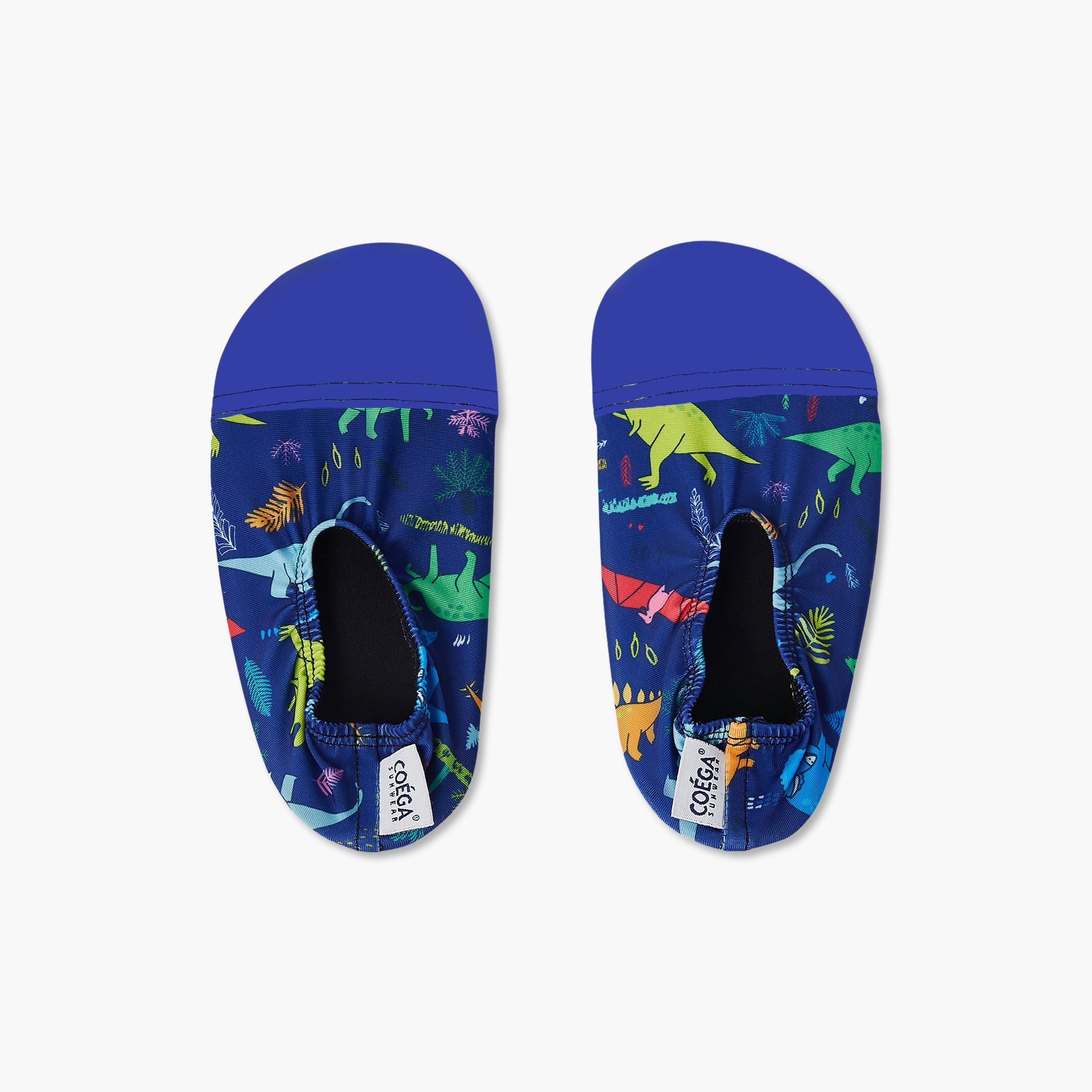 Coega Kids Pool Shoes - 2-Tone Blue Playing Dinos-girls-clothing-swimwear-image-1