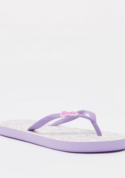 Barbie Slip-On Printed Thong Slippers-Girl%27s Flip Flops & Beach Slippers-image-1