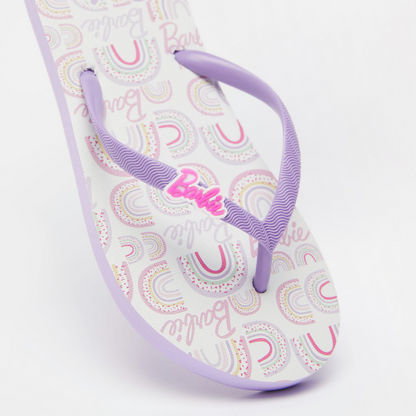 Barbie Slip-On Printed Thong Slippers