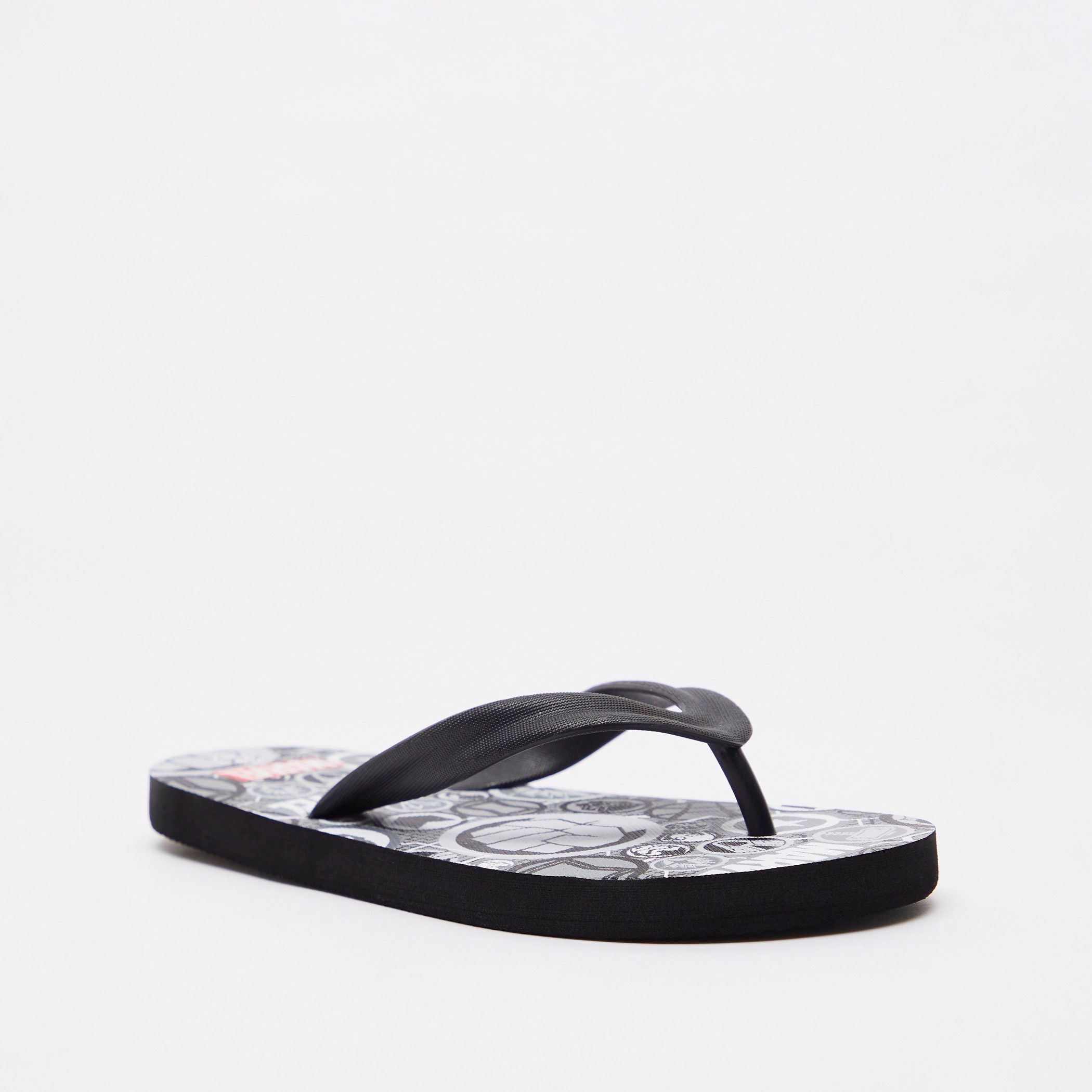 Avengers Print Slip-On Thong Slippers-girls-shoes-flipflopsandslides-image-2