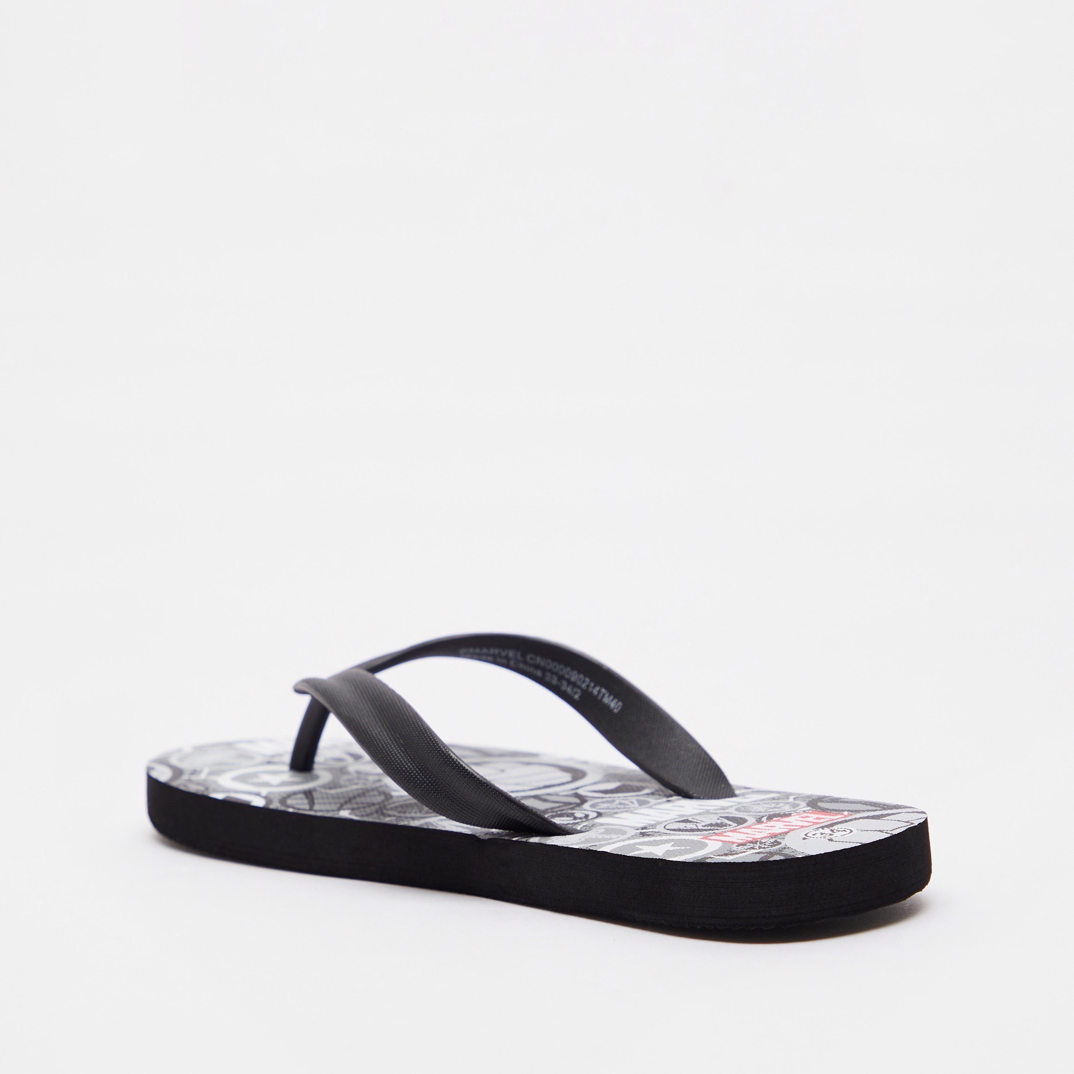 Avengers Print Slip-On Thong Slippers-girls-shoes-flipflopsandslides-image-3