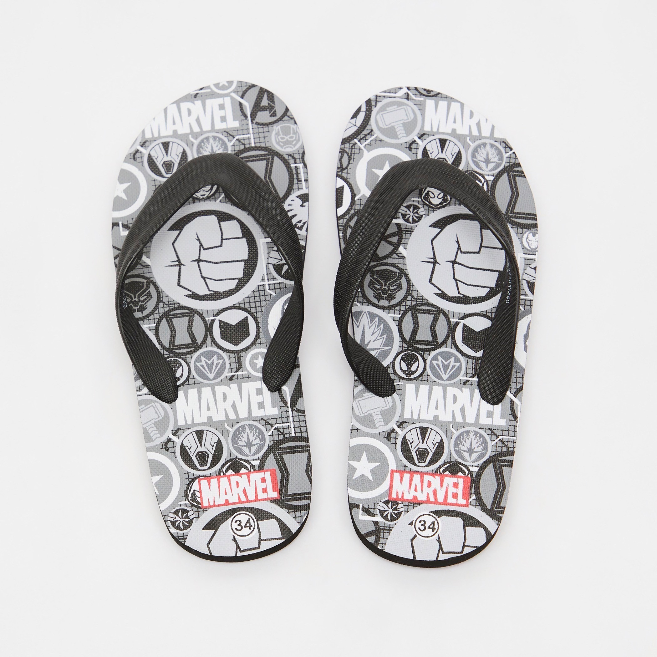 Avengers Print Slip-On Thong Slippers-girls-shoes-flipflopsandslides-image-4