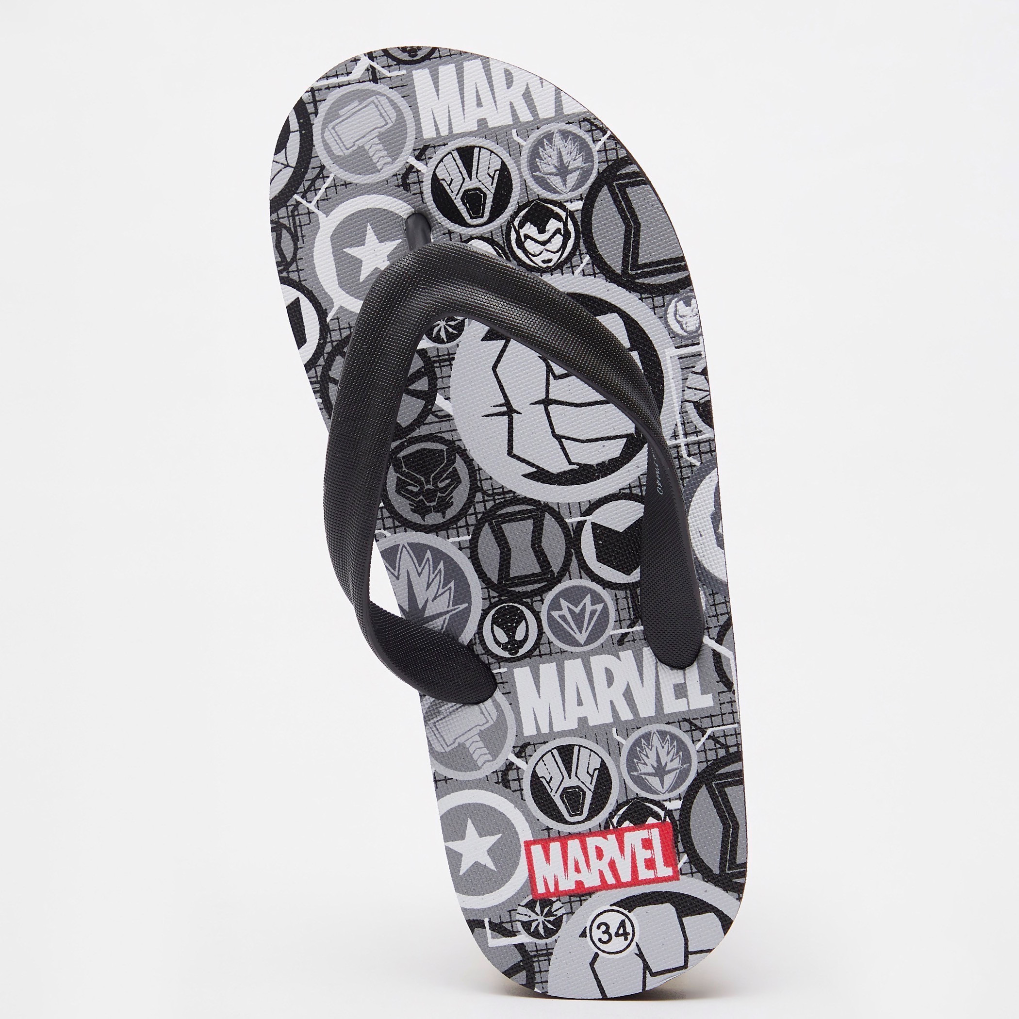 Avengers Print Slip-On Thong Slippers-girls-shoes-flipflopsandslides-image-5