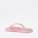 Barbie Print Slip-On Thong Slippers-Girl%27s Flip Flops & Beach Slippers-thumbnailMobile-2