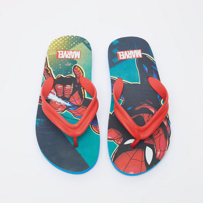 Spider-Man Print Slip-On Thong Slippers