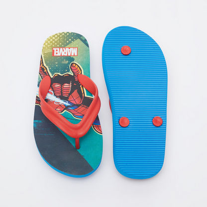 Spider-Man Print Slip-On Thong Slippers