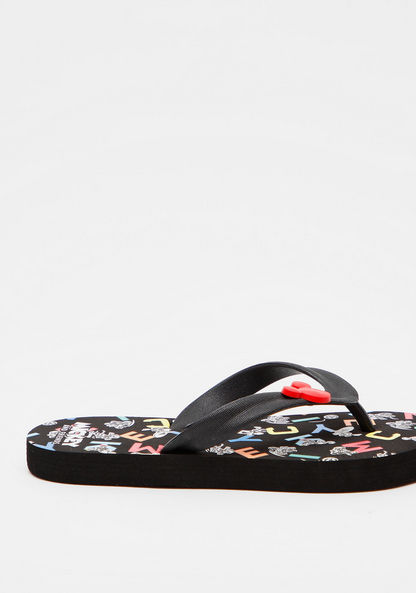 Disney Mickey Mouse Print Slip-On Thong Slippers
