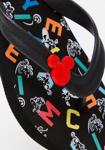 Disney Mickey Mouse Print Slip-On Thong Slippers