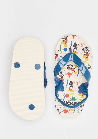 Disney Mickey Mouse Print Thong Slippers