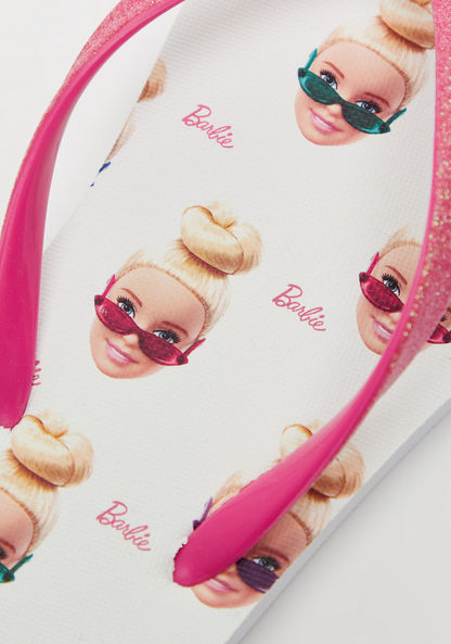 Barbie Print Thong Slippers-Girl%27s Flip Flops & Beach Slippers-image-2