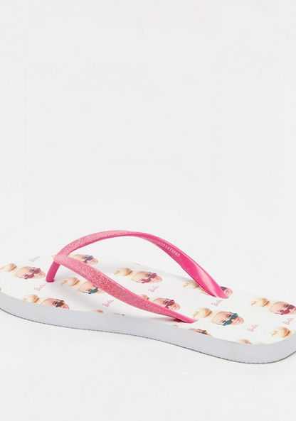Barbie Print Thong Slippers-Girl%27s Flip Flops & Beach Slippers-image-3