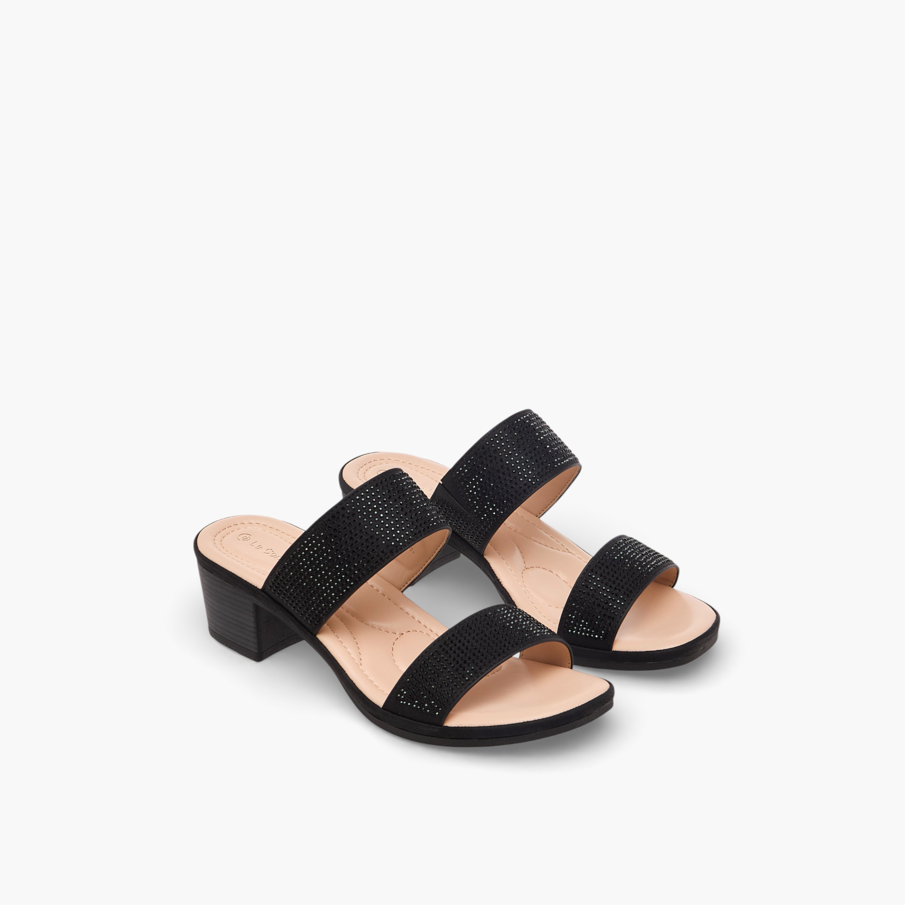 Le Confort Women Embellished Block Heel Sandals-women-shoes-sandals-heeled-image-1