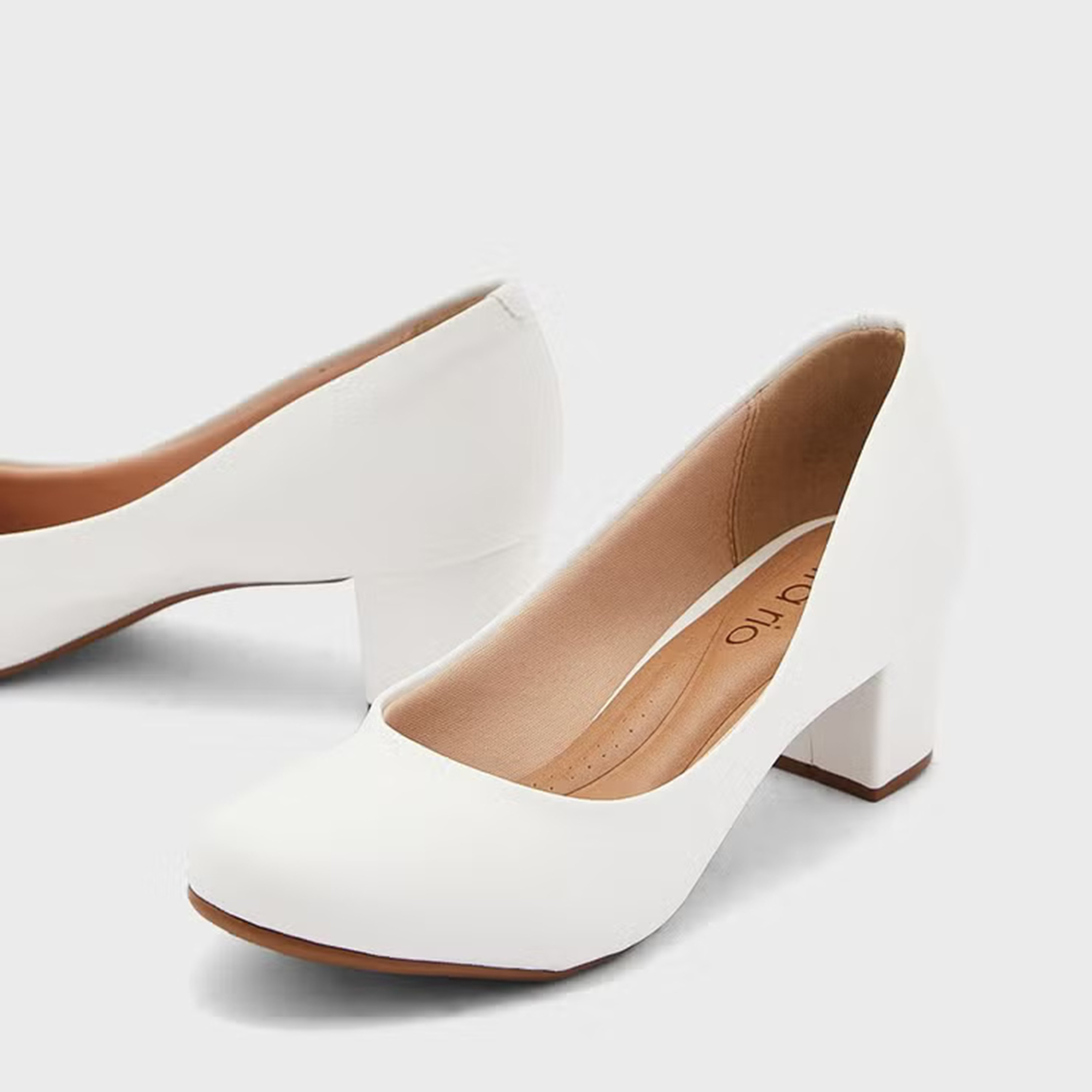 Beira Rio by Geoomnii  Women's Pointed Toe Block Heel Pumps | 4777-409-9569-16072      -women-shoes-heels-image-3