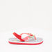 Printed Slide Slippers with Elasticised Strap-Girl%27s Flip Flops & Beach Slippers-thumbnail-0