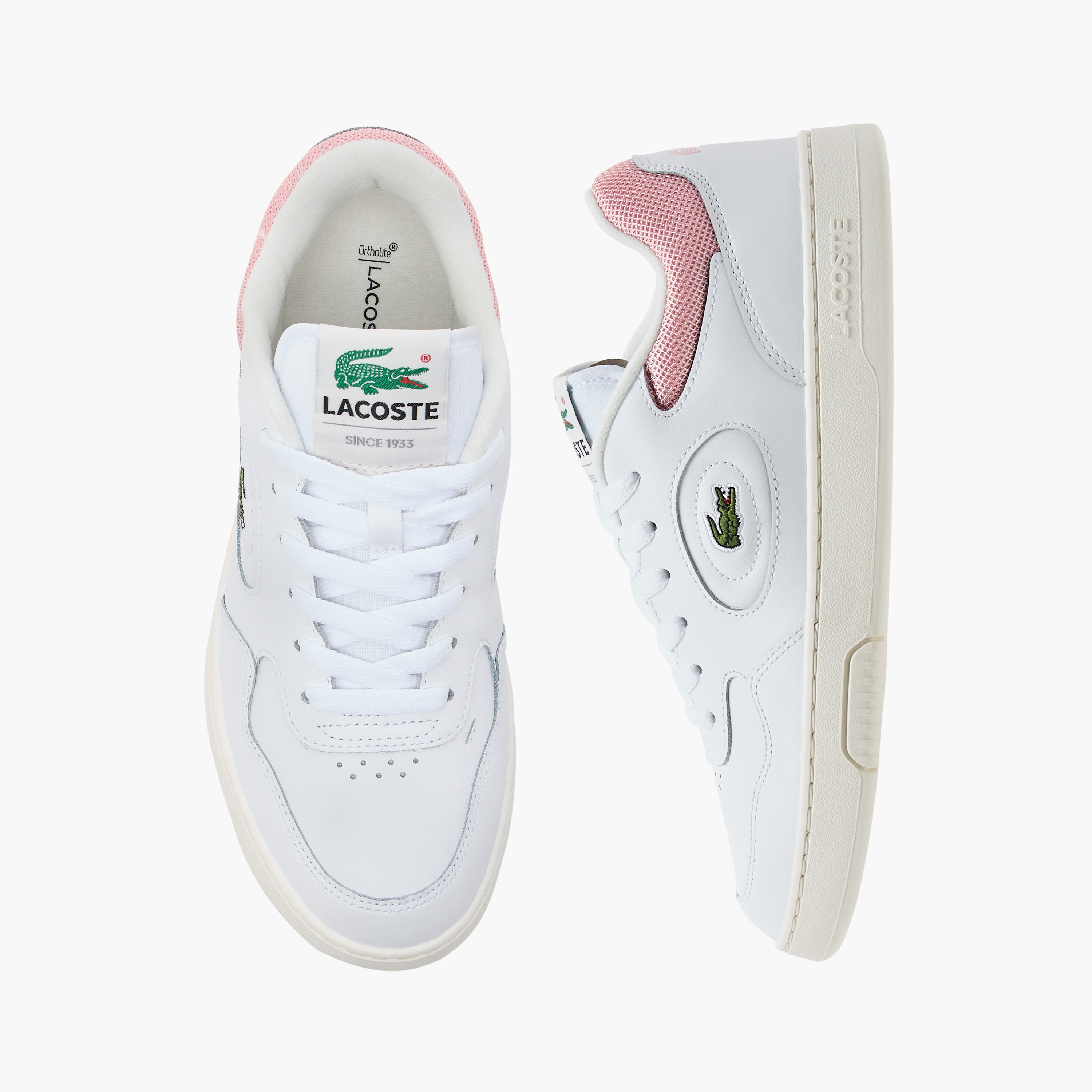 حذاء سنيكرز برباط إغلاق وتطريز شعار للنساء من لاكوست-women-shoes-sneakers-image-1