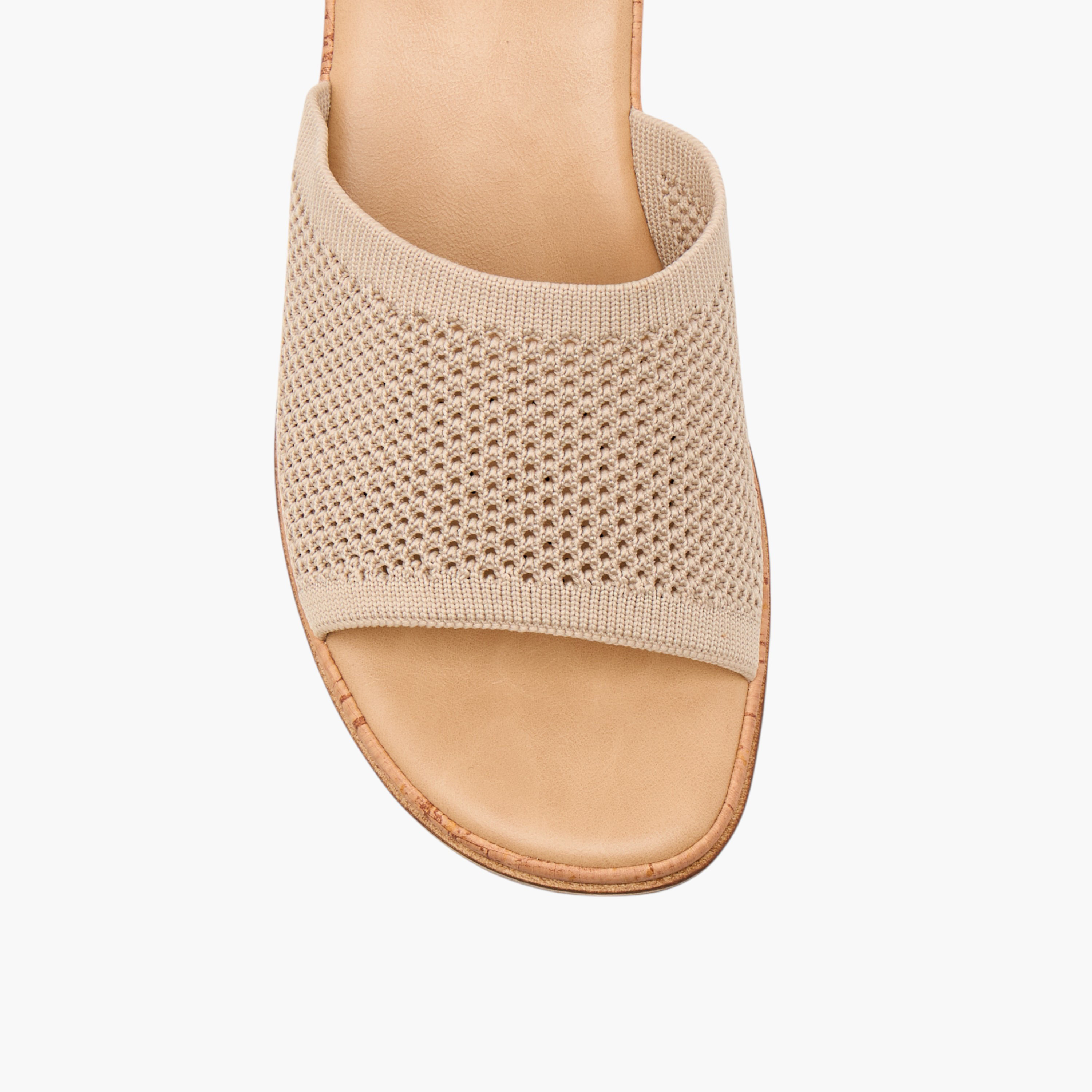 Le Confort Flyknit Textured Slip-On Comfort Sandals with Wedge Heels-women-shoes-sandals-heeled-image-4