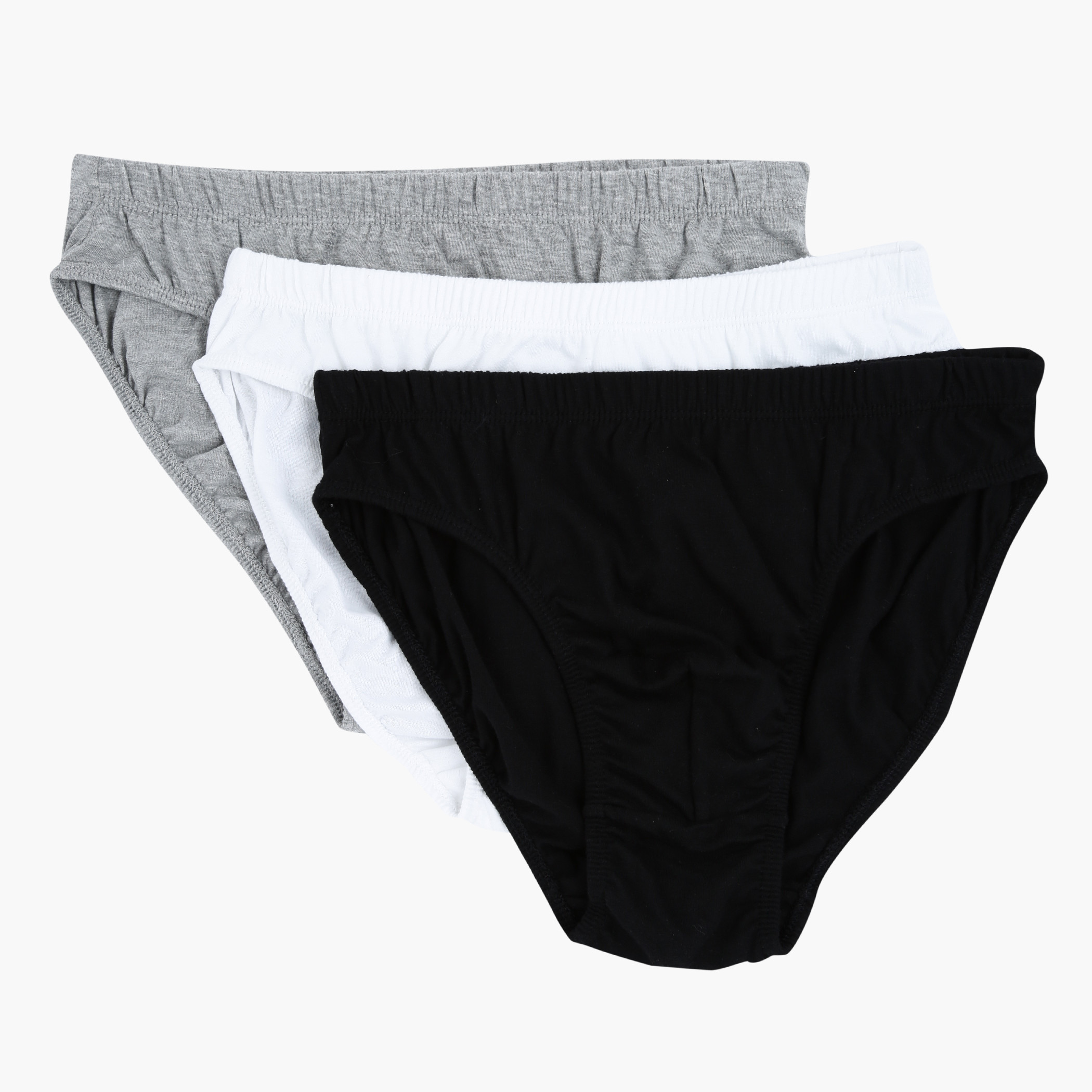 Buy Briefs with Elasticised Waistband Set of 3 Splash UAE