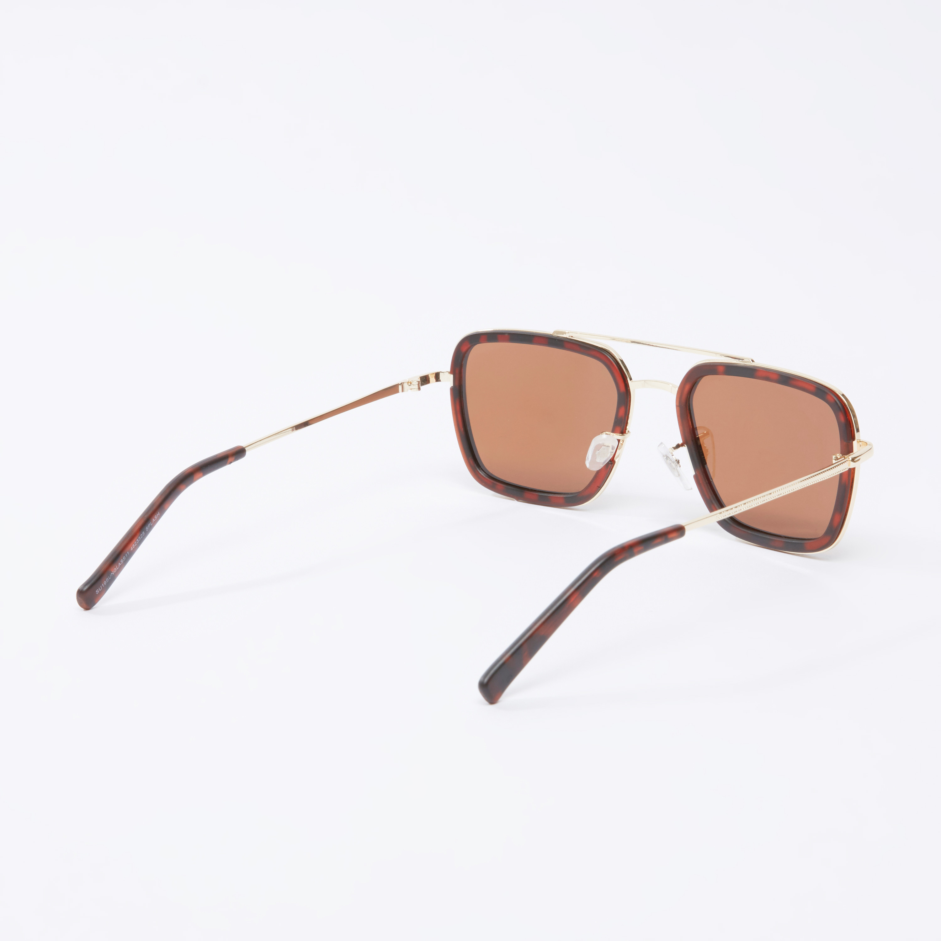 Shop Printed Full Rim Wayfarer Sunglasses with Nose Pads and Temple ...