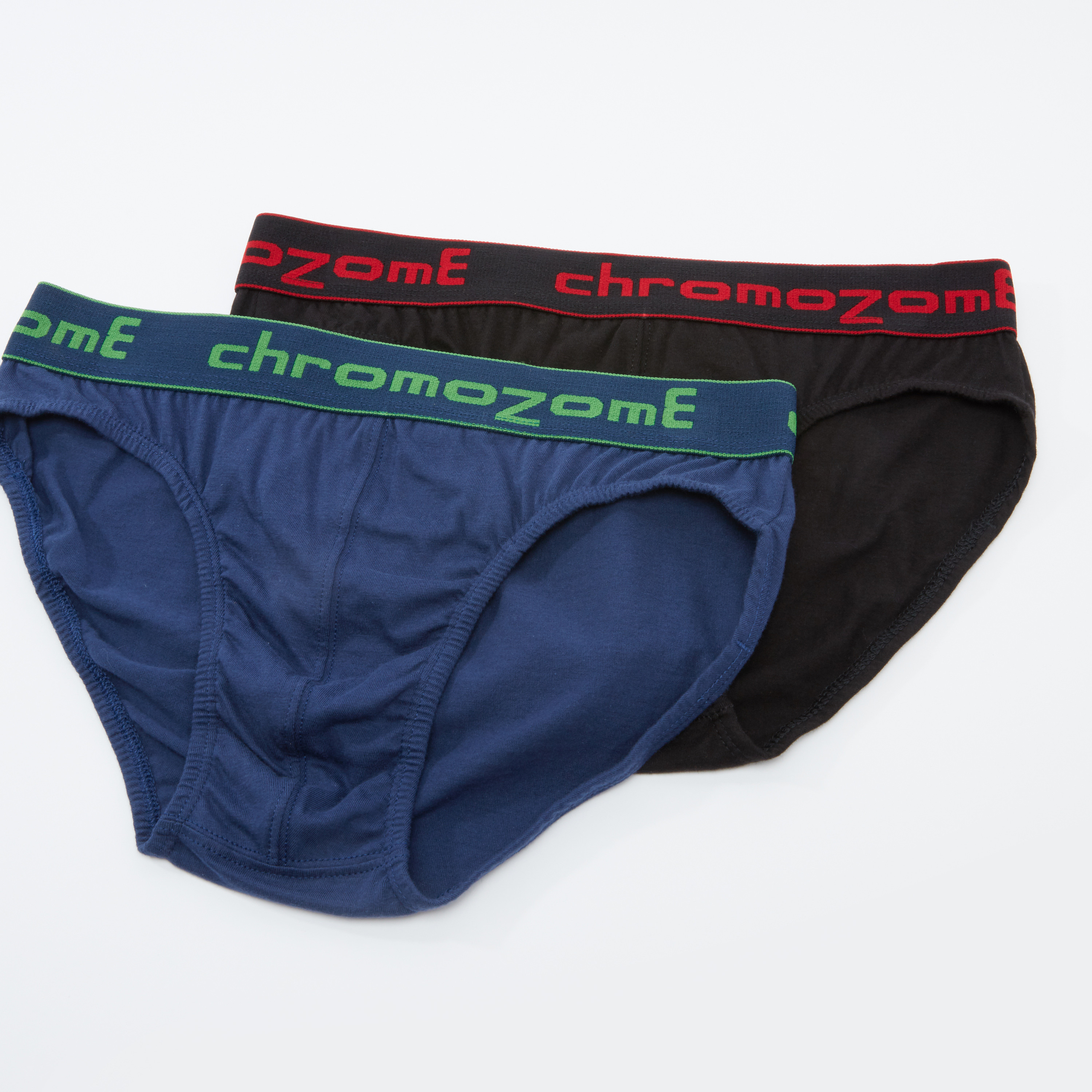 Buy Men s Set of 2 Chromozome Solid Briefs with Elasticised