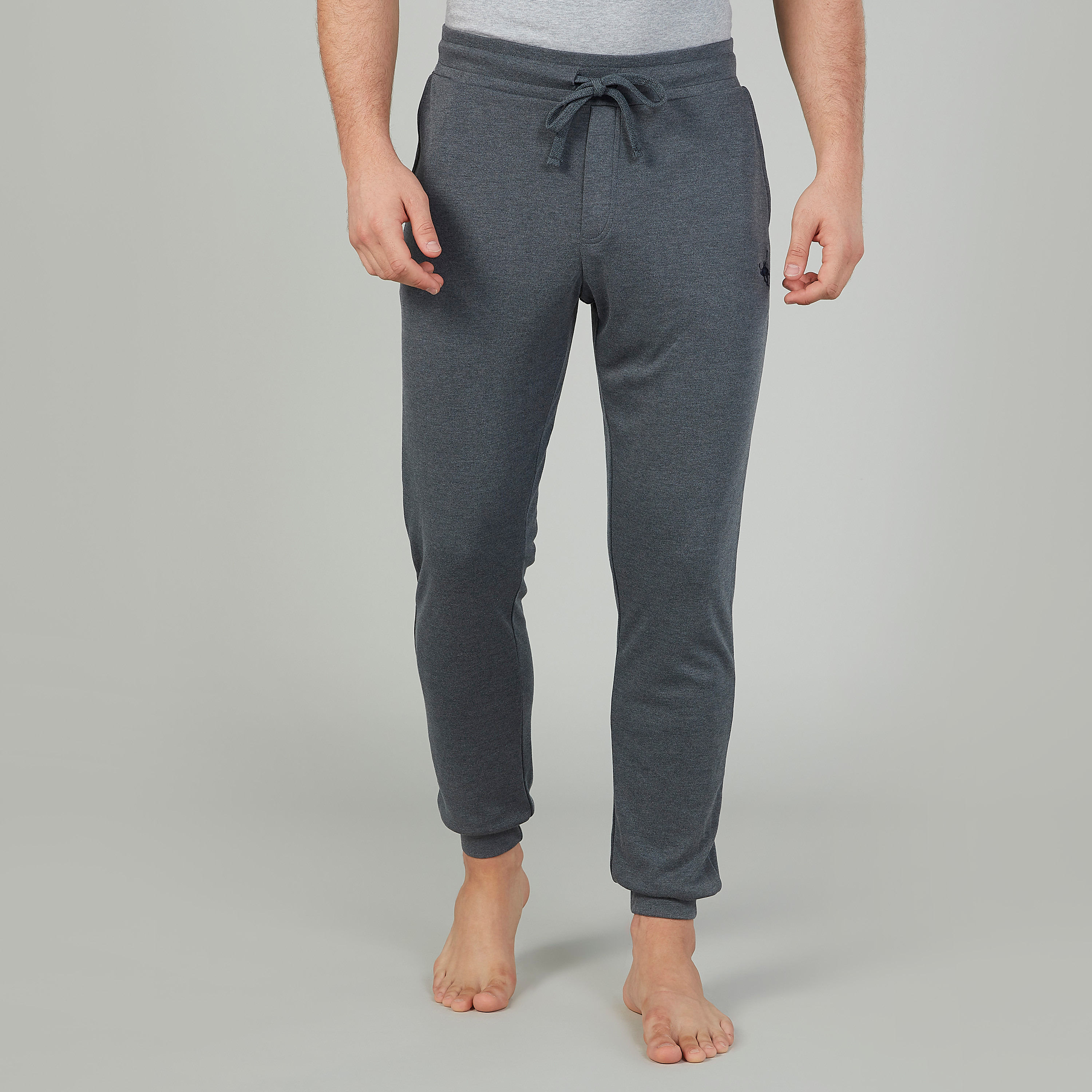 بنطلون رياضي سادة بخصر متوسط الارتفاع وجيوب-men-clothing-bottoms-joggers-image-4