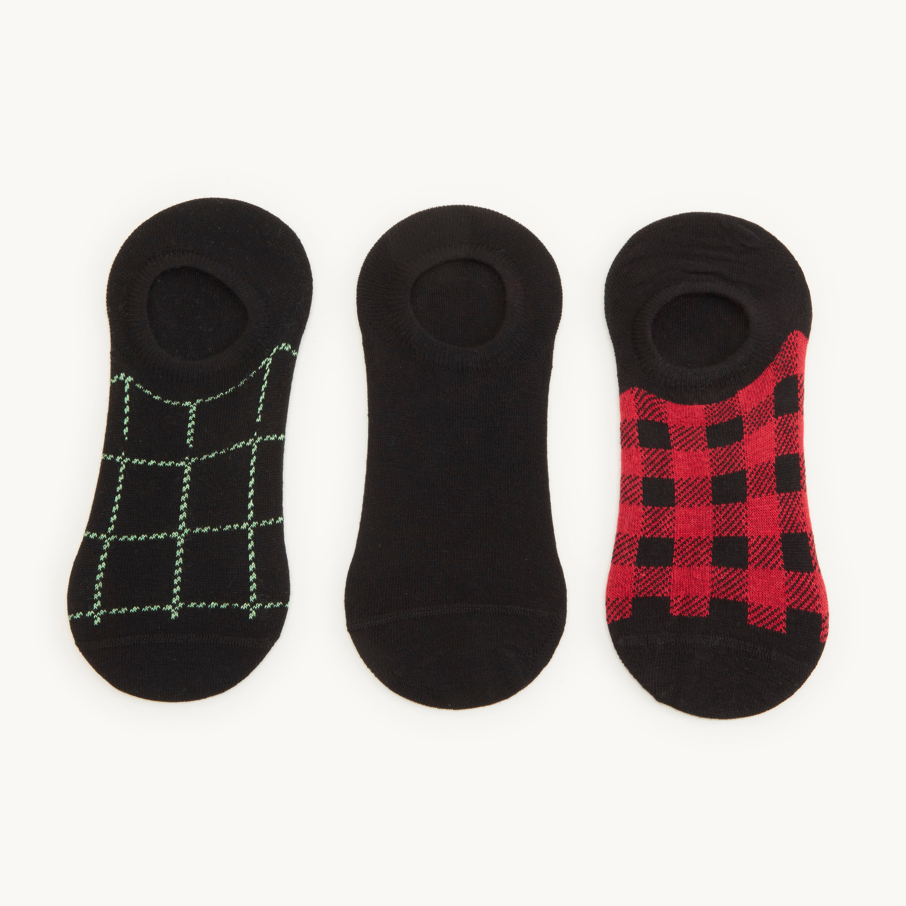 Set of 3 - Assorted No Show Socks-men-socks-image-2
