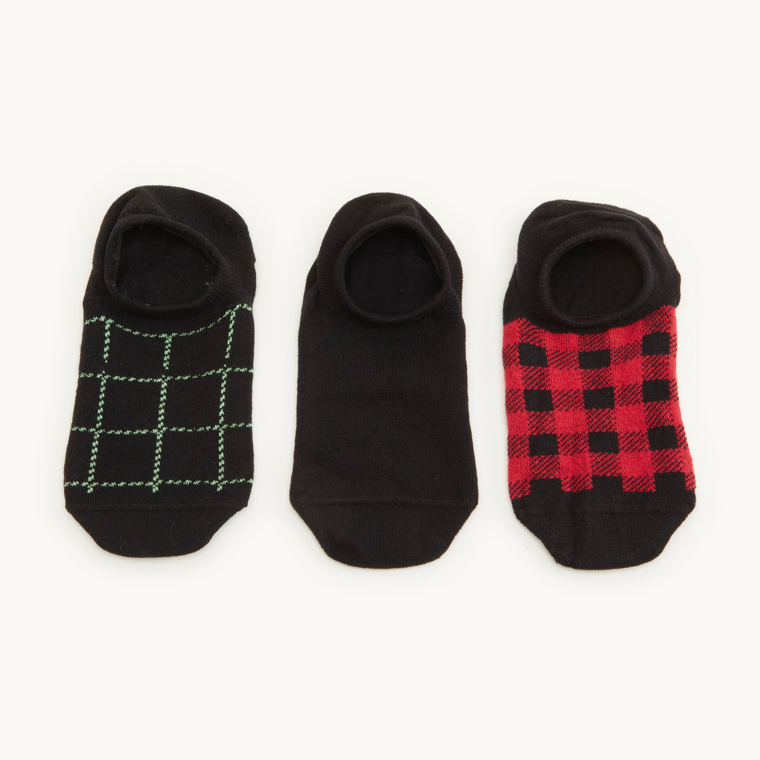 Set of 3 - Assorted No Show Socks-men-socks-image-4