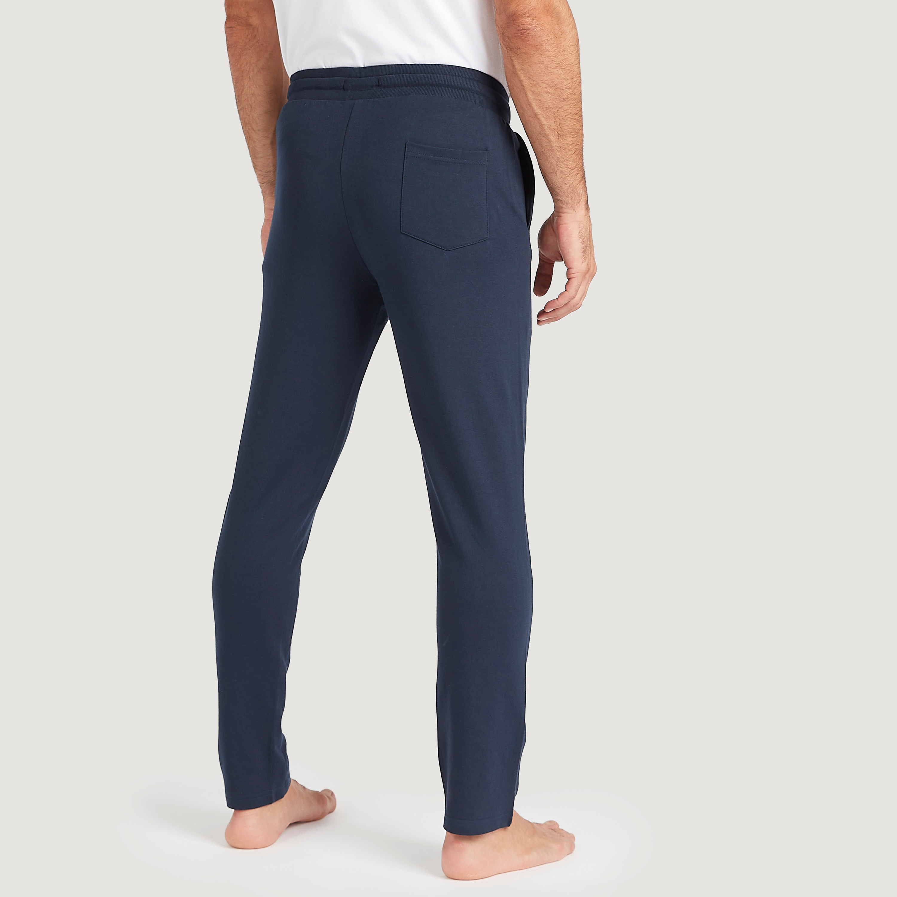 Embroidered Full Length Pyjamas with Drawstring Closure and Pockets-men-clothing-nightwear-pyjamaandshorts-image-4