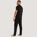 Solid Crew Neck T-shirt and Full Length Pyjama Set-Sets-thumbnailMobile-3