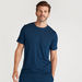 Solid Crew Neck T-shirt and Full Length Pyjama Set-Sets-thumbnail-0
