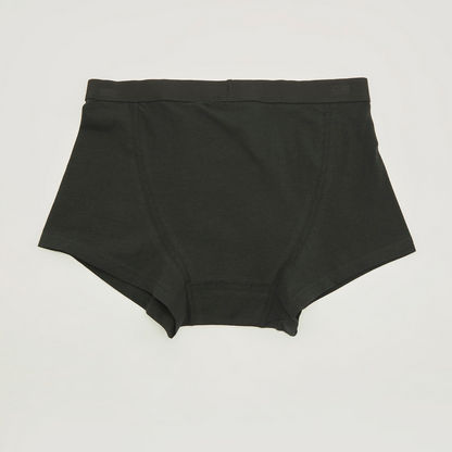 Solid Trunk with Elasticated Waistband - Set of 3