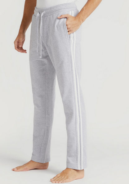 Solid Pyjamas with Pockets and Elasticated Drawstring Waist