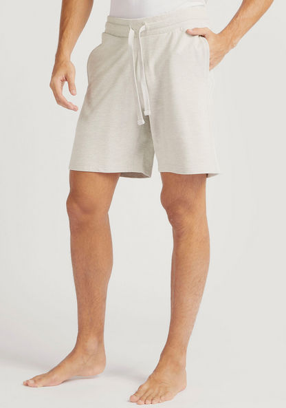 Solid Shorts with Drawstring and Pockets