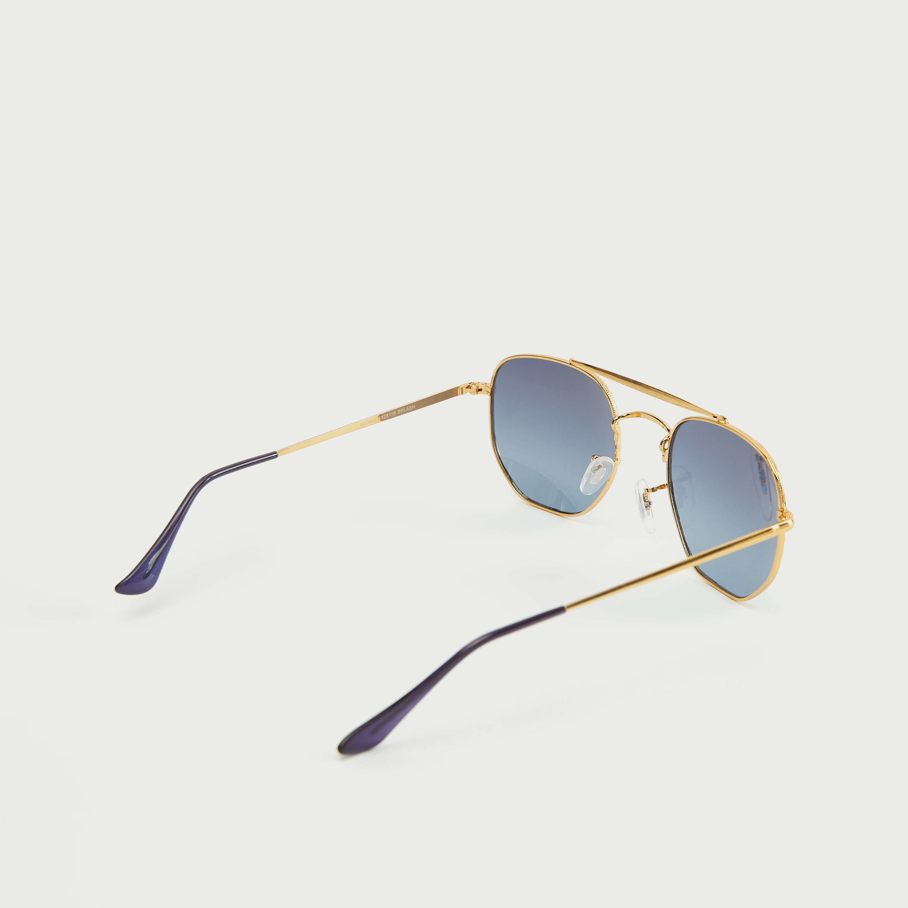 Animal Print Rim Aviator Sunglasses with Nose Pads-men-sunglasses-image-3