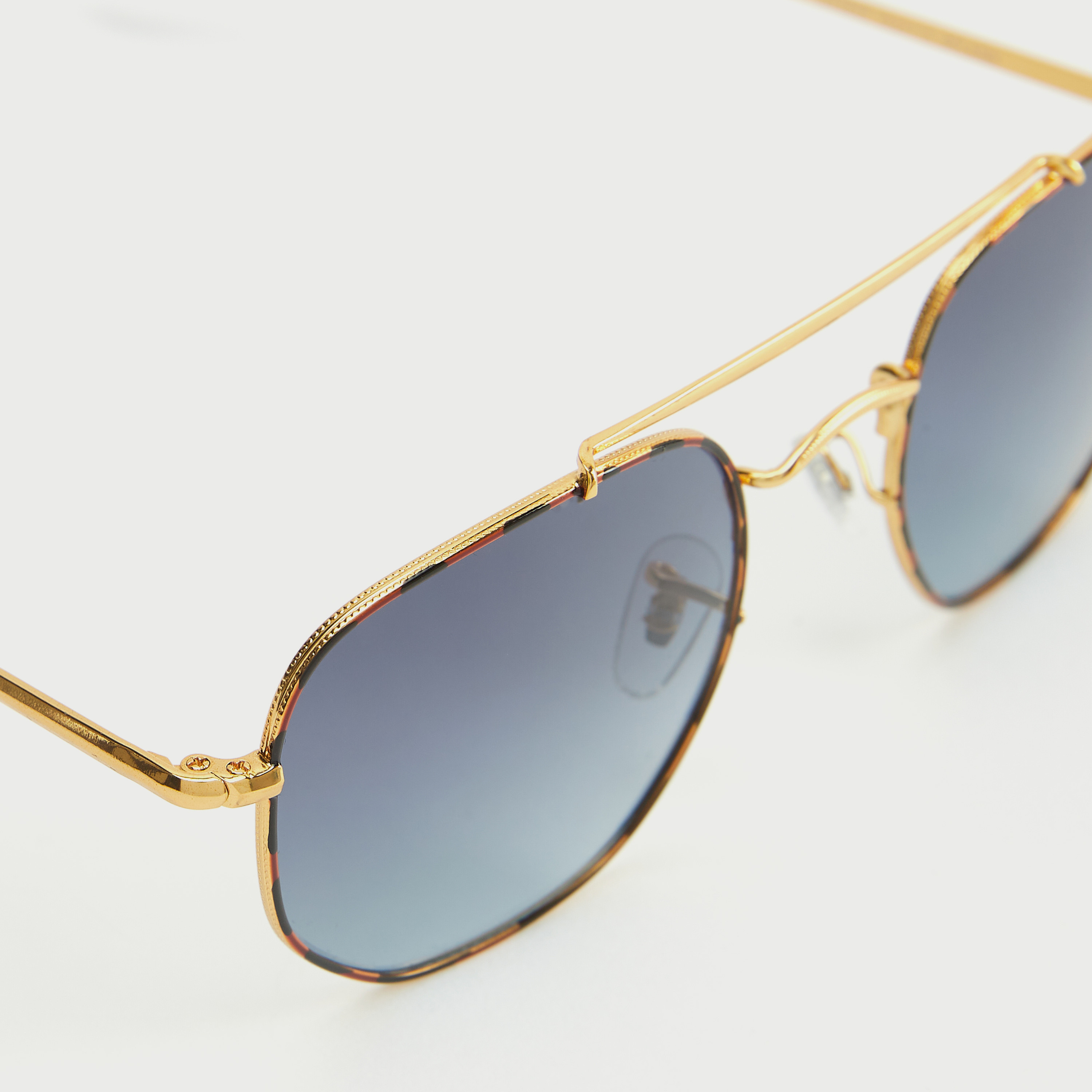 Animal Print Rim Aviator Sunglasses with Nose Pads-men-sunglasses-image-4