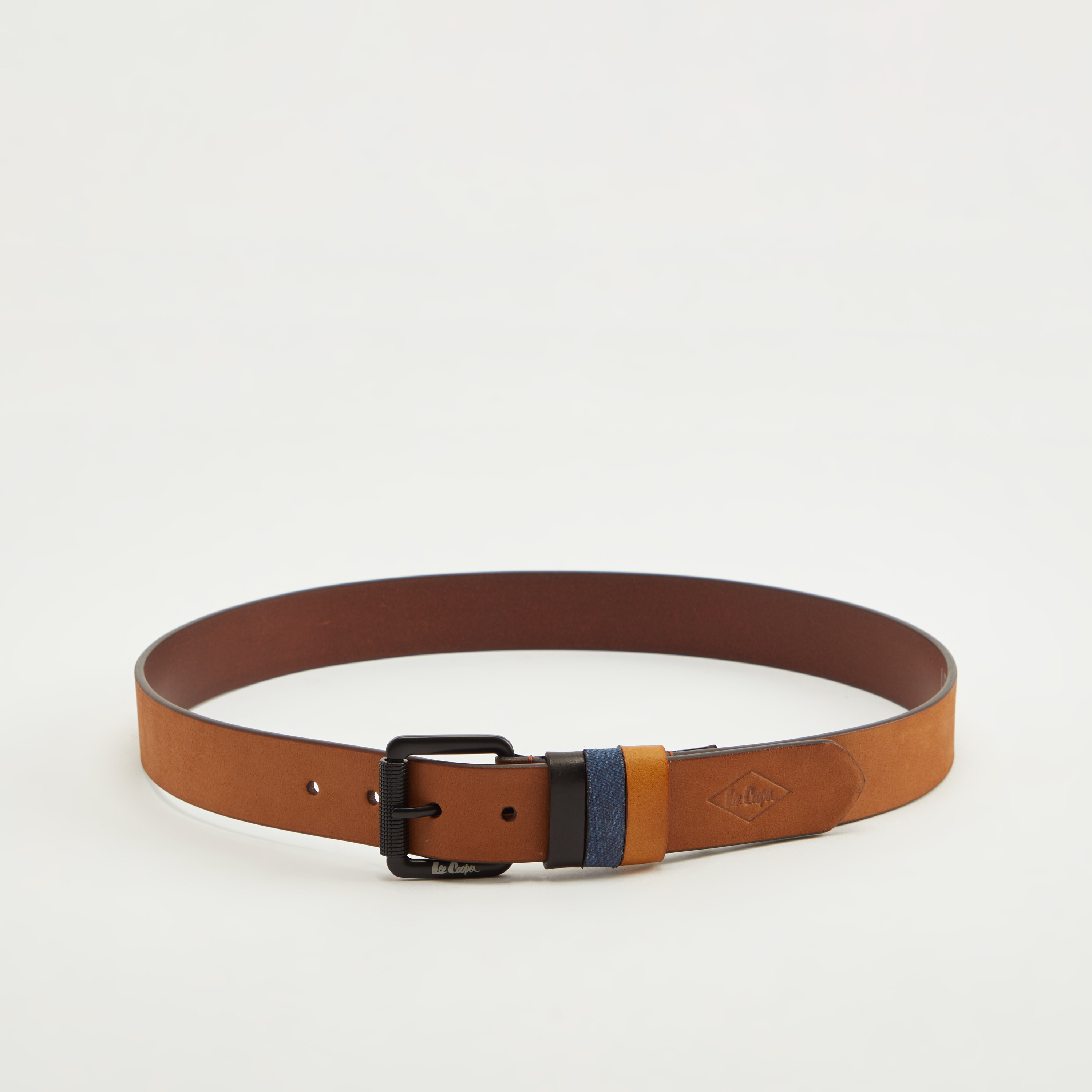 حزام جلد بإبزيم دبوس للإغلاق من لي كوبر-men-beltsandwallets-belts-image-3