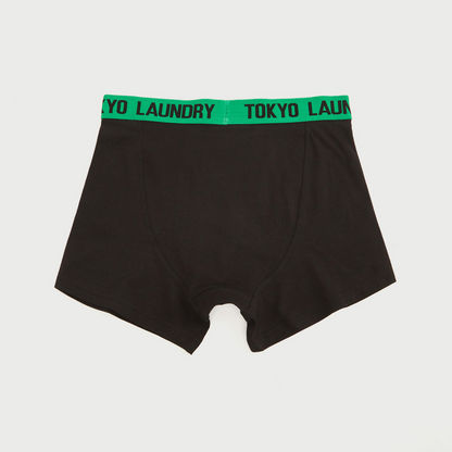 Set of 2 - Solid Trunks with Printed Waistline