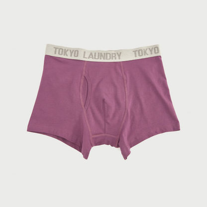 Set of 2 - Solid Trunks with Elasticated Waistband