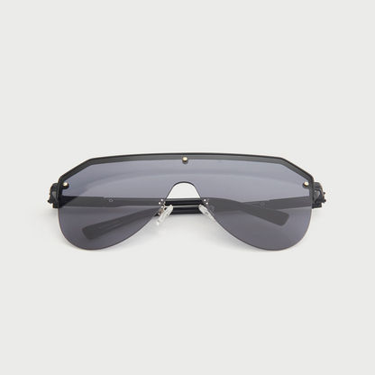 Tinted Lens Shield Sunglasses with Nose Pads