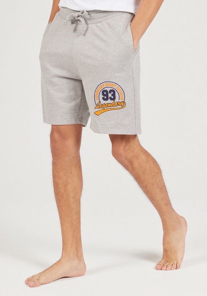 Embroidered Shorts with Drawstring Closure and Pockets-Bottoms-image-0