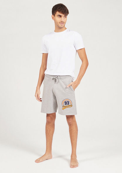 Embroidered Shorts with Drawstring Closure and Pockets-Bottoms-image-1
