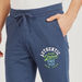 Embroidered Pyjamas with Drawstring Closure and Pockets-Bottoms-thumbnailMobile-2
