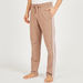 Solid Pyjamas with Drawstring Closure and Side Tape Detail-Bottoms-thumbnailMobile-0