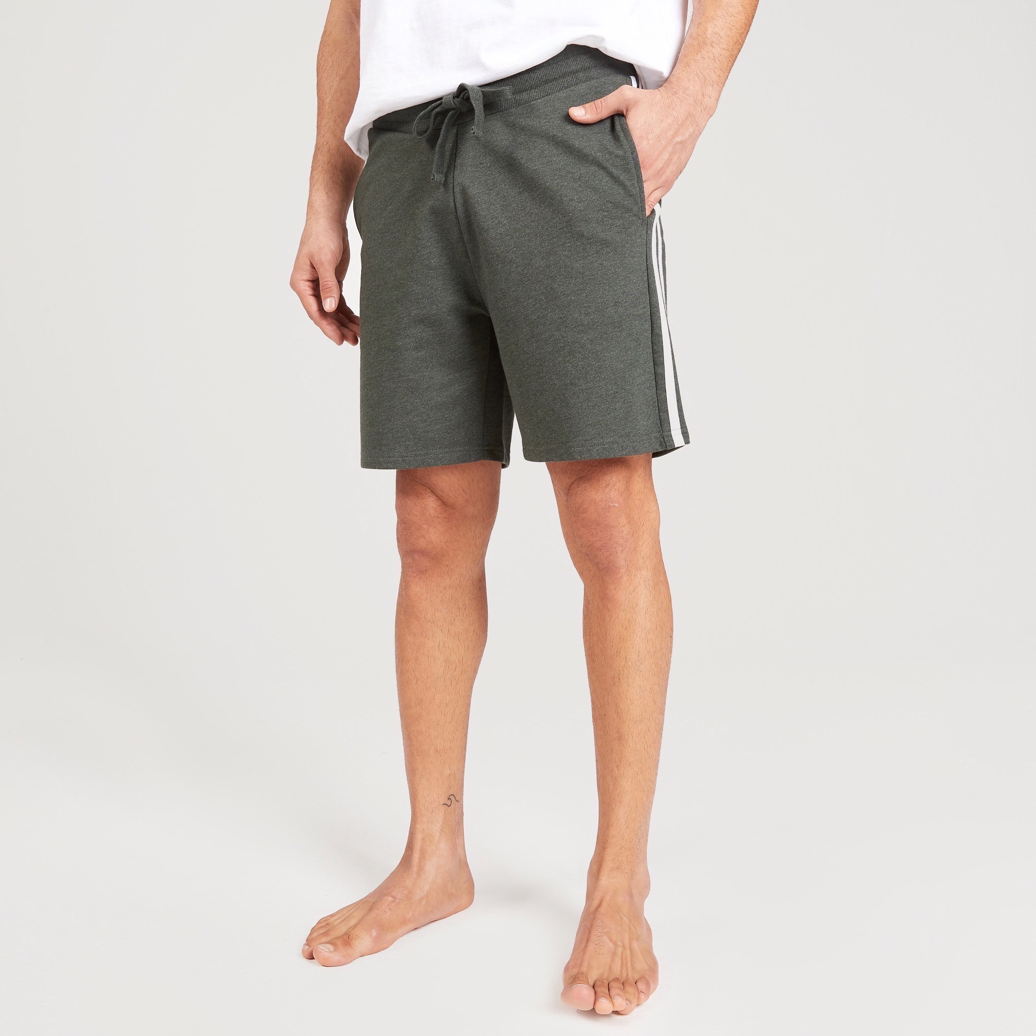 Solid Shorts with Drawstring Closure and Pockets-men-clothing-nightwear-pyjamaandshorts-image-1